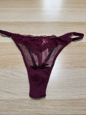 Victoria's Secret Plum Lace Thong